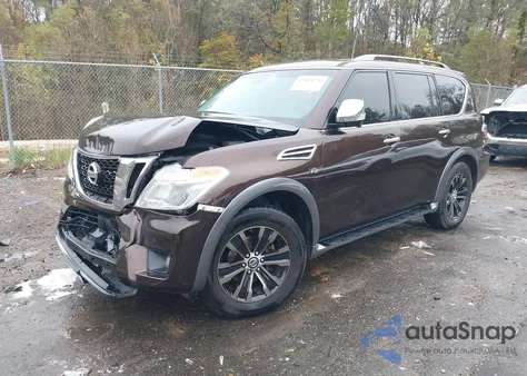 2017 Nissan Armada Platinum z USA, uszkodzony, nr VIN JN8AY2ND1H9005899